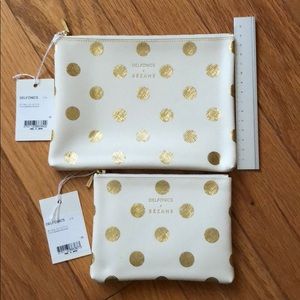 Delfonics X Sezane clutch pouches